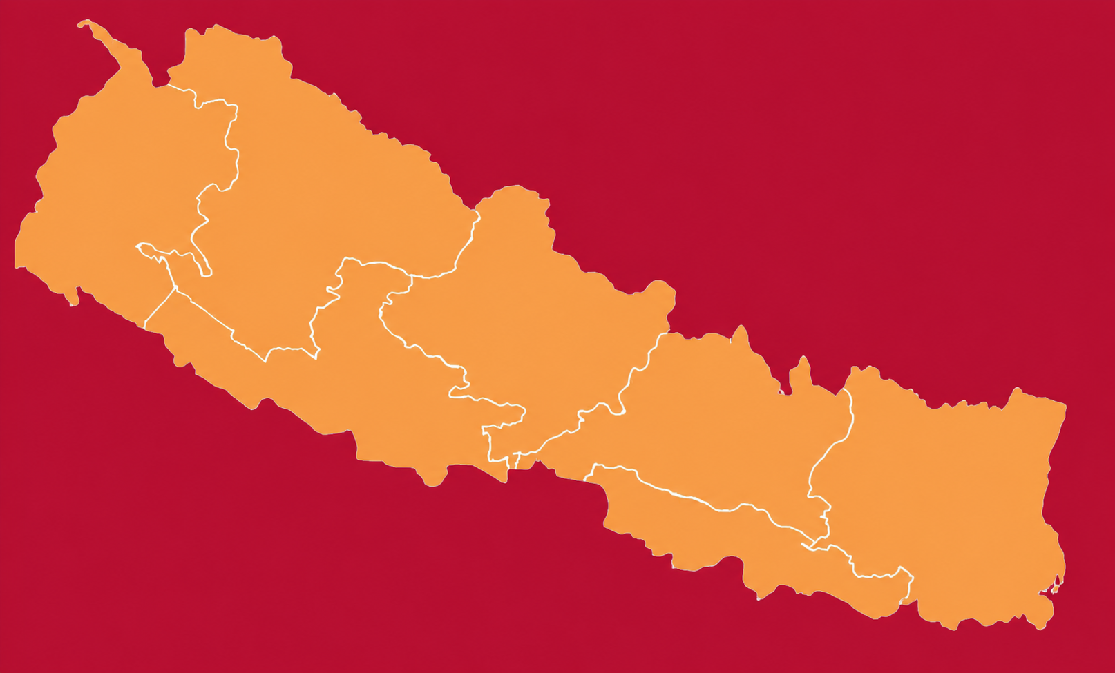 Nepal map with Si Asha Foundation locations